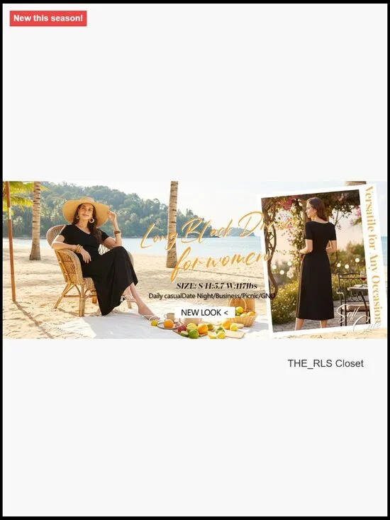 Flowy A-Line Midi Dress with Pockets, V-Neck, Short Sleeve - Picture 6 of 7